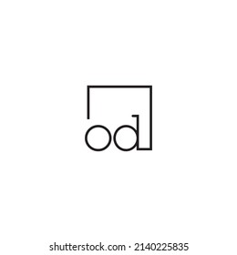 OD line concept logo in high quality professional design that will be best for your companies