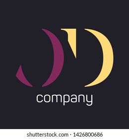 OD logo design. Monogram logo. Company logo. Letters O and D.