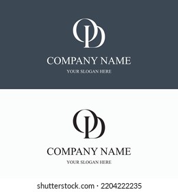 OD logo initial letter luxury royal logo. template symbol. modern golden luxury logo. abstract monogram vector letter mark brand fashion. icon  business monogram boutique font Clothing minimalist.