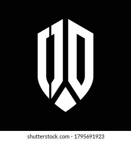od logo monogram with emblem shield style design template