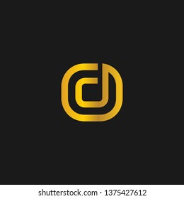 OD or O D letter alphabet logo design in vector format.