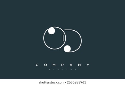 OD Typography Logo Design. Stylish monogram design depiction featuring the letters O and D combined in an artistic signature style, delivering a unique and creative visual representation.