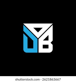 ODB letter logo creative design with vector graphic, ODB simple and modern logo. ODB luxurious alphabet design  