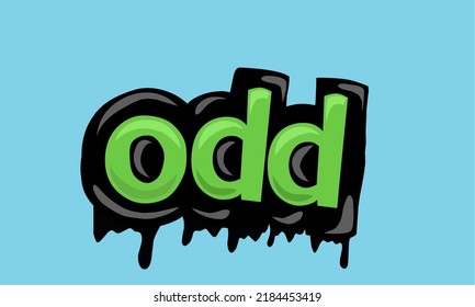 ODD background writing vector design very cool and simple