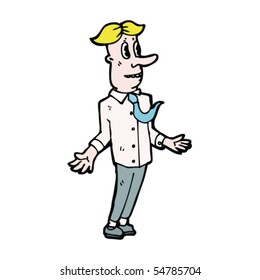 odd blond man cartoon