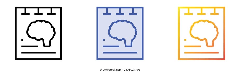 odd icon. Linear, Blue Fill and Gradient Style Design Isolated On White Background