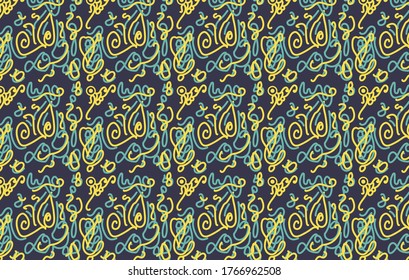 Odd lines graphic pattern vector design for textile designing.