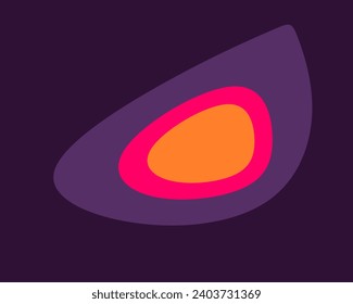 Odd shapes background template with bold colors.