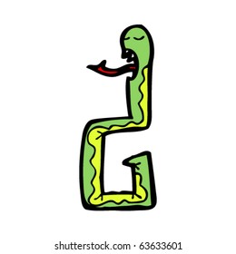 odd snake cartoon