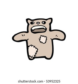 ungerade Teddybärenkartoon