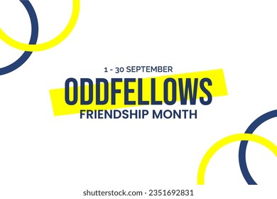 Oddfellows Friendship Month background template Holiday concept