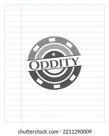 Dibujo del emblema de la obesidad con efecto de lápiz. Ilustración vectorial. Detallado. 