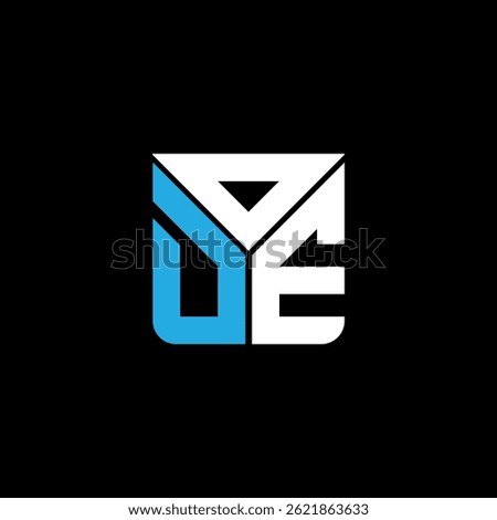 ODE letter logo creative design with vector graphic, ODE simple and modern logo. ODE luxurious alphabet design  