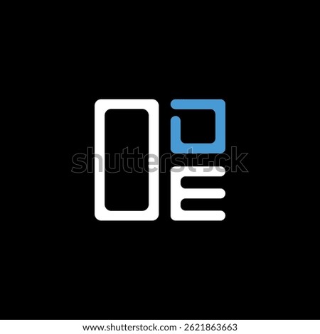 ODE letter logo creative design with vector graphic, ODE simple and modern logo. ODE luxurious alphabet design  