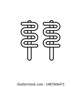 Odeng, Korea icon. Element of Korea culture icon