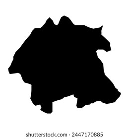 Mapa del municipio de Odense, división administrativa de Dinamarca. Ilustración vectorial.