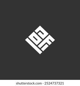 ODF icon initial letter monogram logo design vector