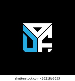 ODF letter logo creative design with vector graphic, ODF simple and modern logo. ODF luxurious alphabet design  