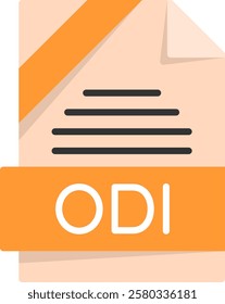 ODI Flat Style Icon Design