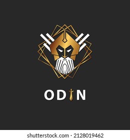 Odin God And Angel Logo - Vector