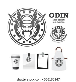 Odin Gods Vector Logo Design Template. 