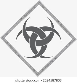 Odin- The graphic is a symbol of the horns of Odin, a satanist symbol