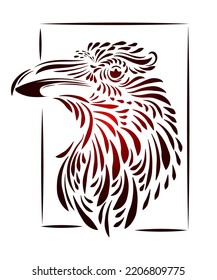 Odin's Celtic Raven. Scandinavian tattoo. Runic symbols in the Old Norse language mean Raven. Trixel, Celtic cross, Gungir and knots. Vector illustration of Scandinavian myths.