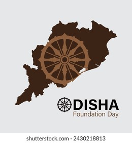 Odisha Foundation Day, April 01 Social Media Post Vector