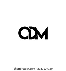 Odm Typography Letter Monogram Logo Design