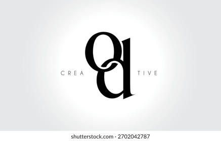 ODod Elegant Serif Monogram Logo – Luxury Lowercase Typographic Lettermark for Modern Branding
