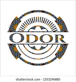 Odor arabic emblem background. Arabesque decoration.