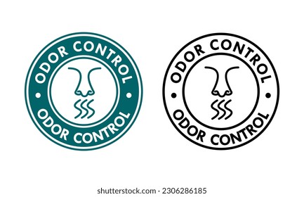 Ilustración del logotipo de diseño de control de olor