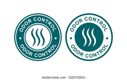 Odor control logo vector design badge