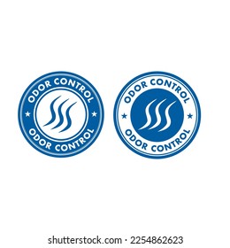 Odor control logo vector design badge