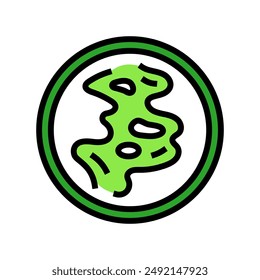 odor control product label caution color icon vector. odor control product label caution sign. isolated symbol illustration