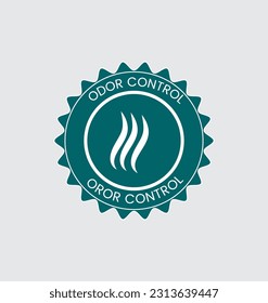 Odor Control Vector Badge, Odor-Free Icon, Emblem, Label, Logo, Perfume Label, Stamp, Patch, and Design Element svg