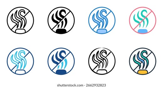 Odor elimination icon set multiple style collection 
