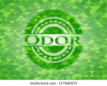 Odor green mosaic emblem