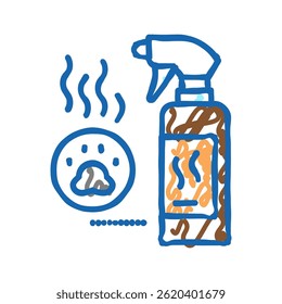 odor neutralizer doodle icon sketch vector. odor neutralizer sign. isolated symbol illustration