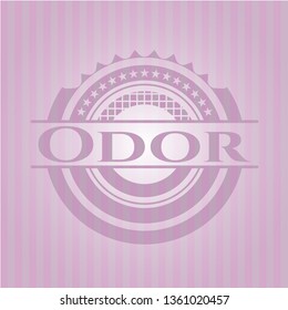 Odor pink emblem. Retro