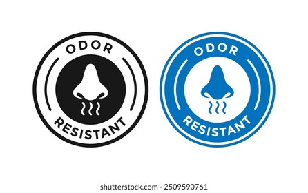 Odor resistant logo badge design. This is suitable for business, information and product label