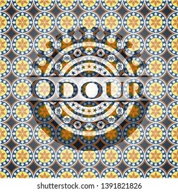 Odour arabic style emblem. Arabesque decoration.