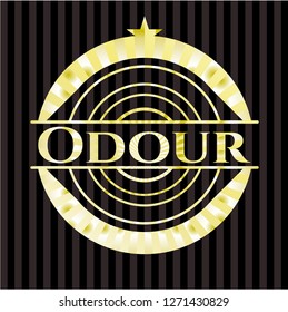 Odour gold badge or emblem