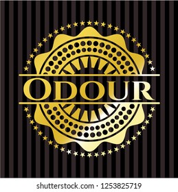 Odour golden emblem or badge