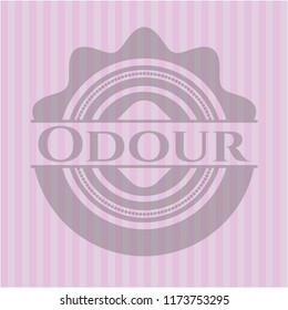 Odour vintage pink emblem