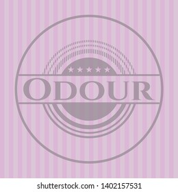 Odour vintage pink emblem. Vector Illustration. Detailed.