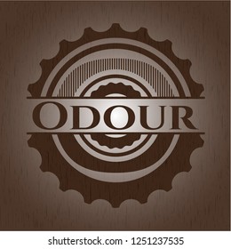 Odour wood emblem. Retro