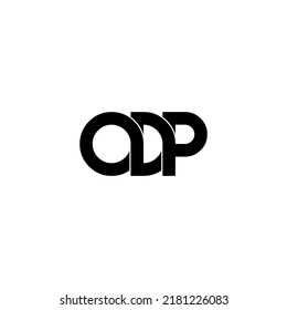 odp letter original monogram logo design