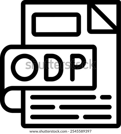 ODP Line Icon Vector Design