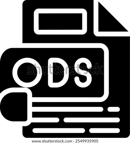 ODS Glyph Icon Vector Design